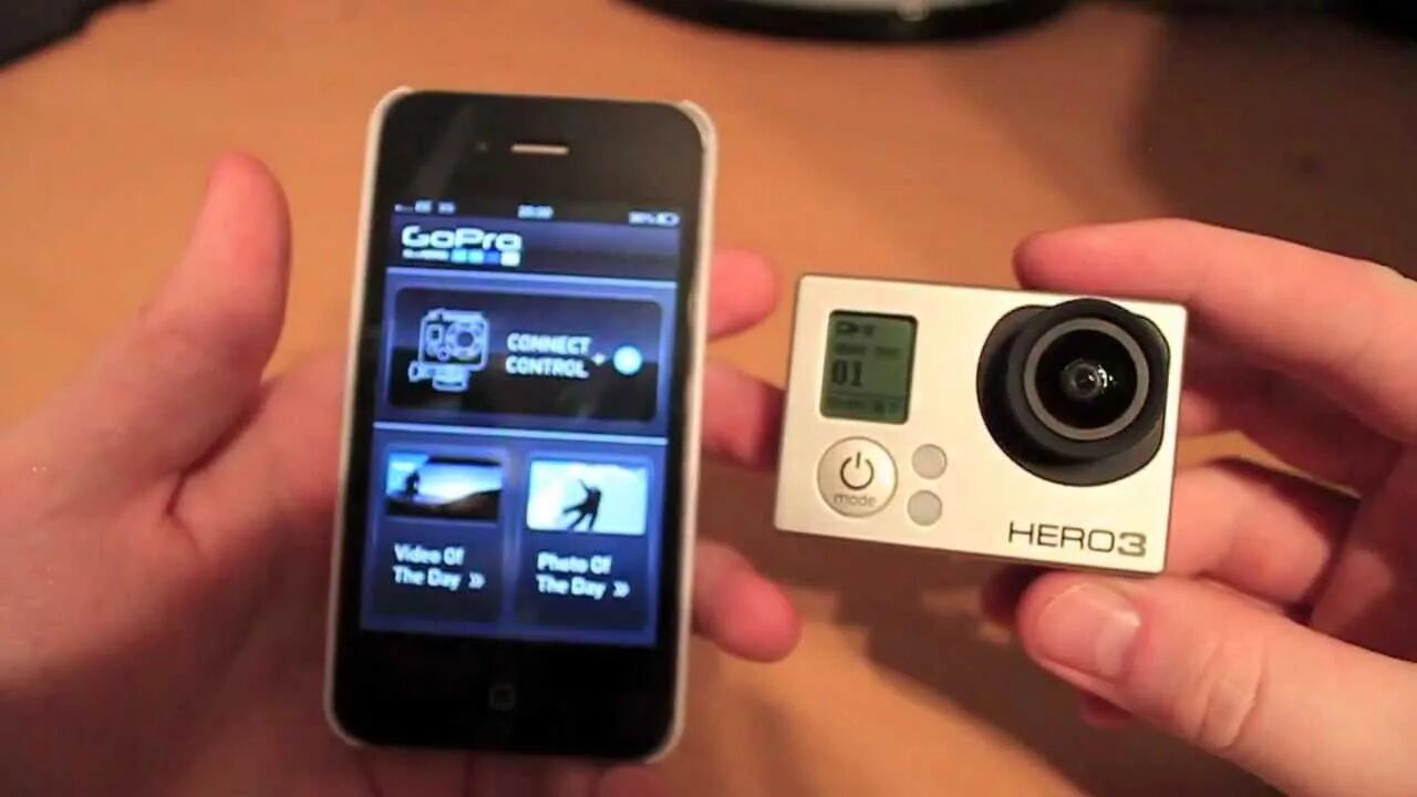 Подключить экшн камеру как веб камеру GoPro Hero 3 Wifi connectivity with an iPhone - Setup demo - YouTube