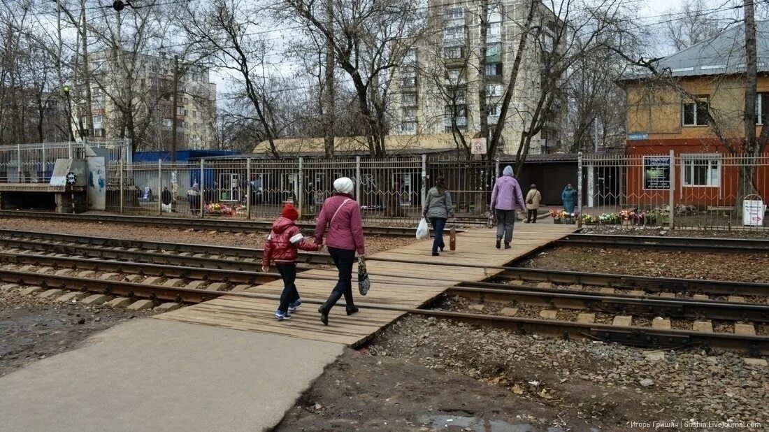 Подлипки дачные фото Петиция - Наземный переход у станции "Подлипки-Дачные" - Королёв, Россия - Chang