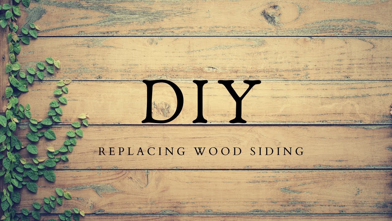 Подложки деревянные фото How to Replace Your Wood Siding By Yourself - YouTube