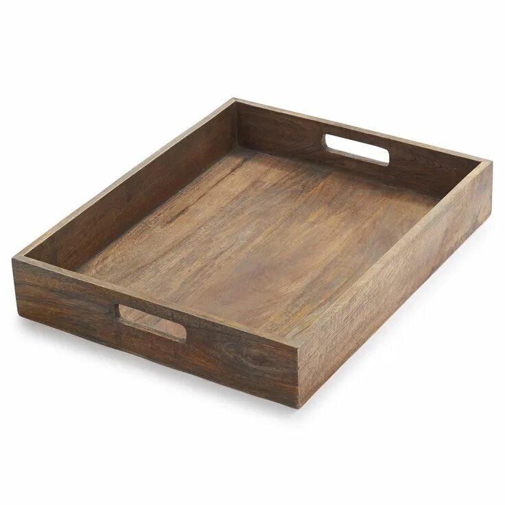 Поднос деревянный сервировочный фото Sur La Table Mango Wood Tray Sur La Table Serving tray wood, Wood tray, Wooden s