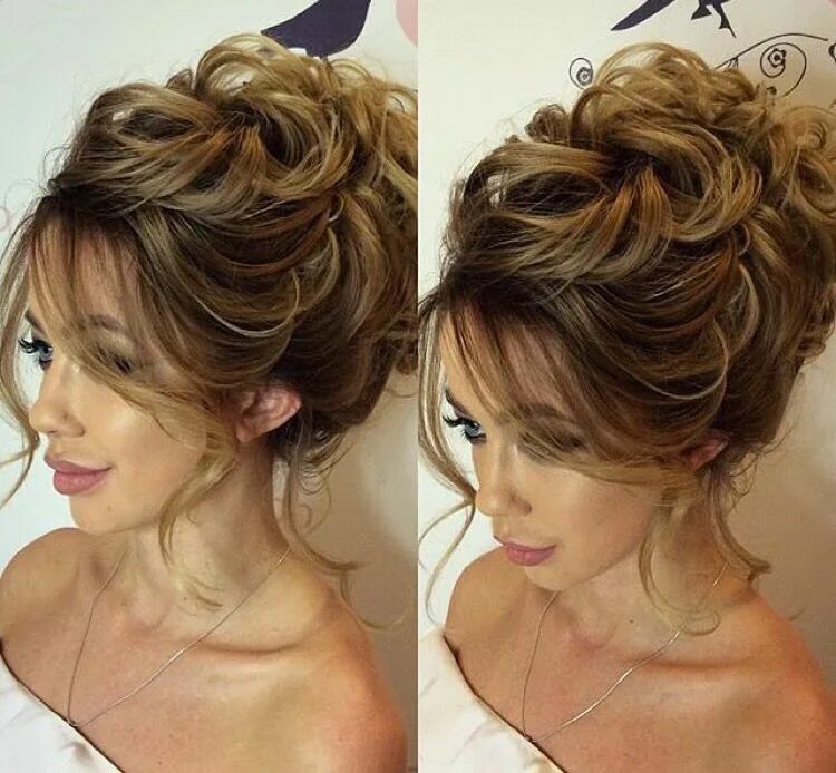 Поднятые прически на средние Pin on Great Hair Glamorous wedding hair, Wedding hair inspiration, Mother of th