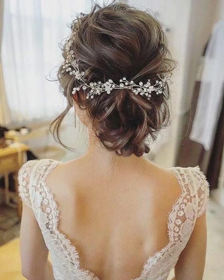 Подобранные прически Bridal Hair Vine Crystal and Pearl Hair Vine Hair Vine Bridal Etsy Short hair br