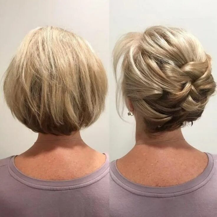 Подобранные прически на короткие волосы Bem na foto: Penteado para festa ⋆ De Frente Para O Mar Short hair tutorial, Sho