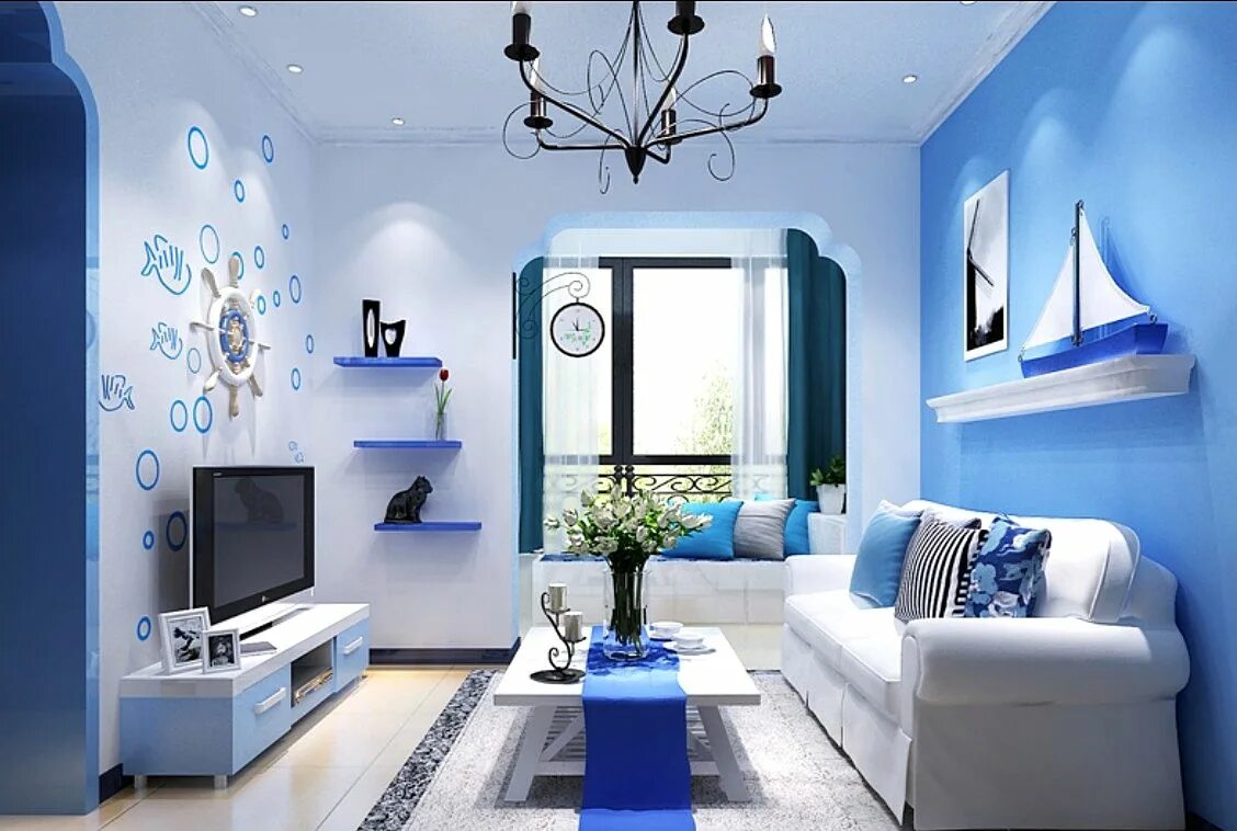 Подобрать дизайн комнаты Charming Living Room Decor Blue Blue Brown Living Room Decor On Living Room Desi