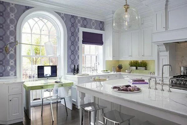 Подобрать интерьер кухни Decorating with Lavender Color Walls Kitchen wallpaper, Purple kitchen, Purple k