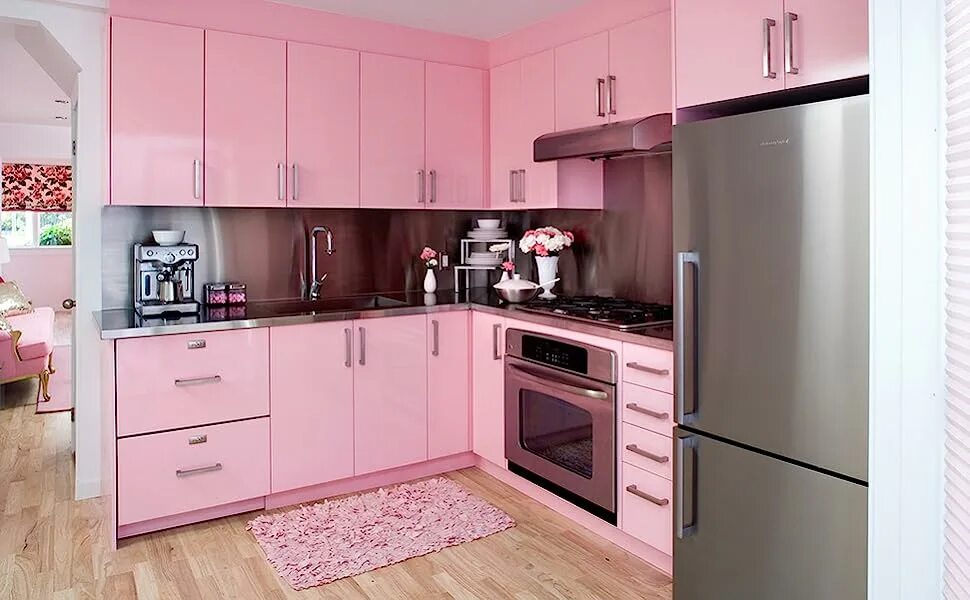 Подобрать кухню фото Wudnaye Pink Wallpaper Peel and Stick Wallpaper Pink Contact Paper for Cabinets 