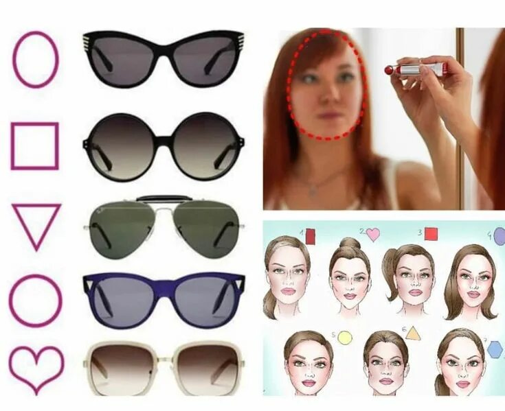 Подобрать очки по фото лица женщине Pin by Katya Zerkal' on Очки Sunglasses women, Square sunglasses, Square sunglas