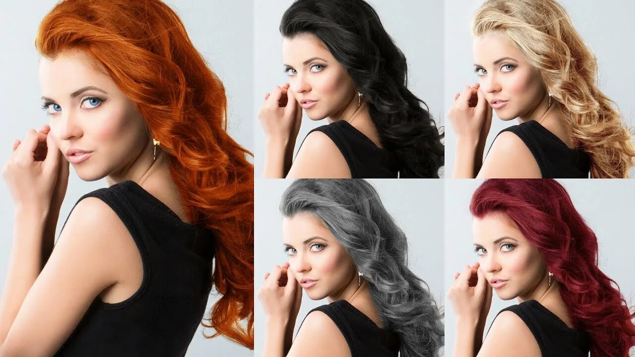 Подобрать окрашивание волос по фото How to Change Hair Color (Dark/Brunette to other colors) Photoshop Tutorial - Yo