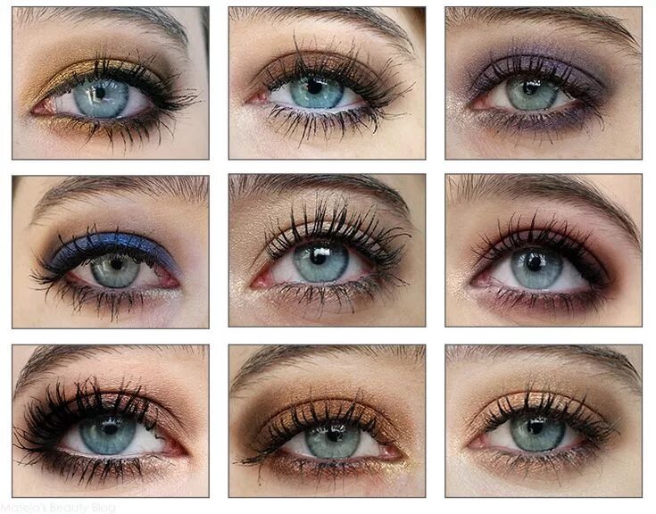 Подобрать цвет глаз онлайн по фото Colours that Emphasize your Eyes - Mateja's Beauty Blog Blue eye makeup, Hair co