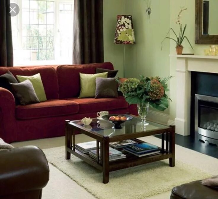 Подобрать цвет интерьера к гостиной Pin on Home Ideas Burgundy living room, Living room green, Living room colors