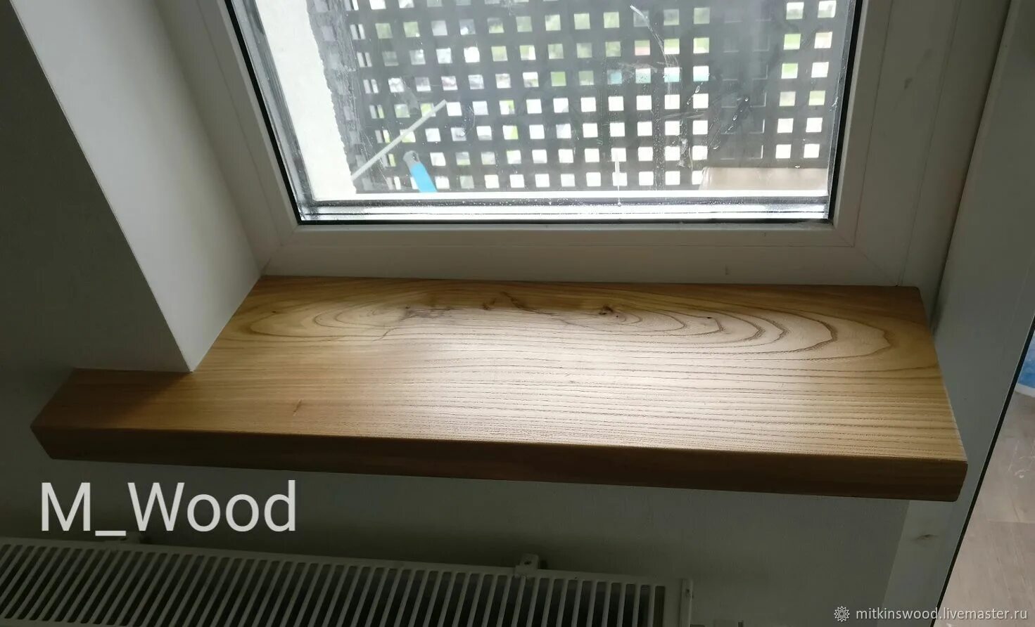 Подоконник из дерева фото купить минск Window sill made of solid elm - купить на Ярмарке Мастеров - CL72LCOM Shelves, S