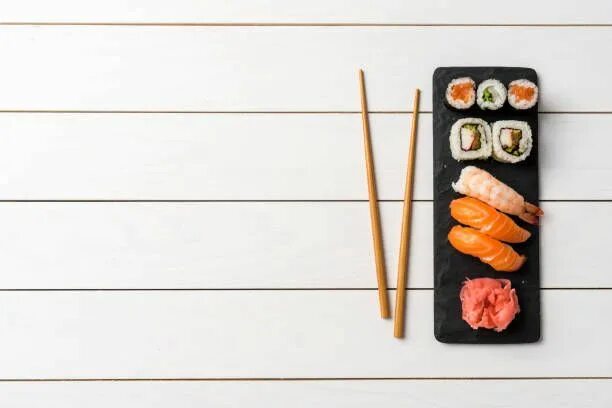 Подпись к фото суши Sushi Banco de Imagens e Fotos de Stock Sushi, Receitas japonesas, Decoração de 