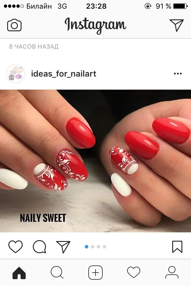 Подпись к красному маникюру Pin on Красный маникюр Red nails, Nail art, Nail designs