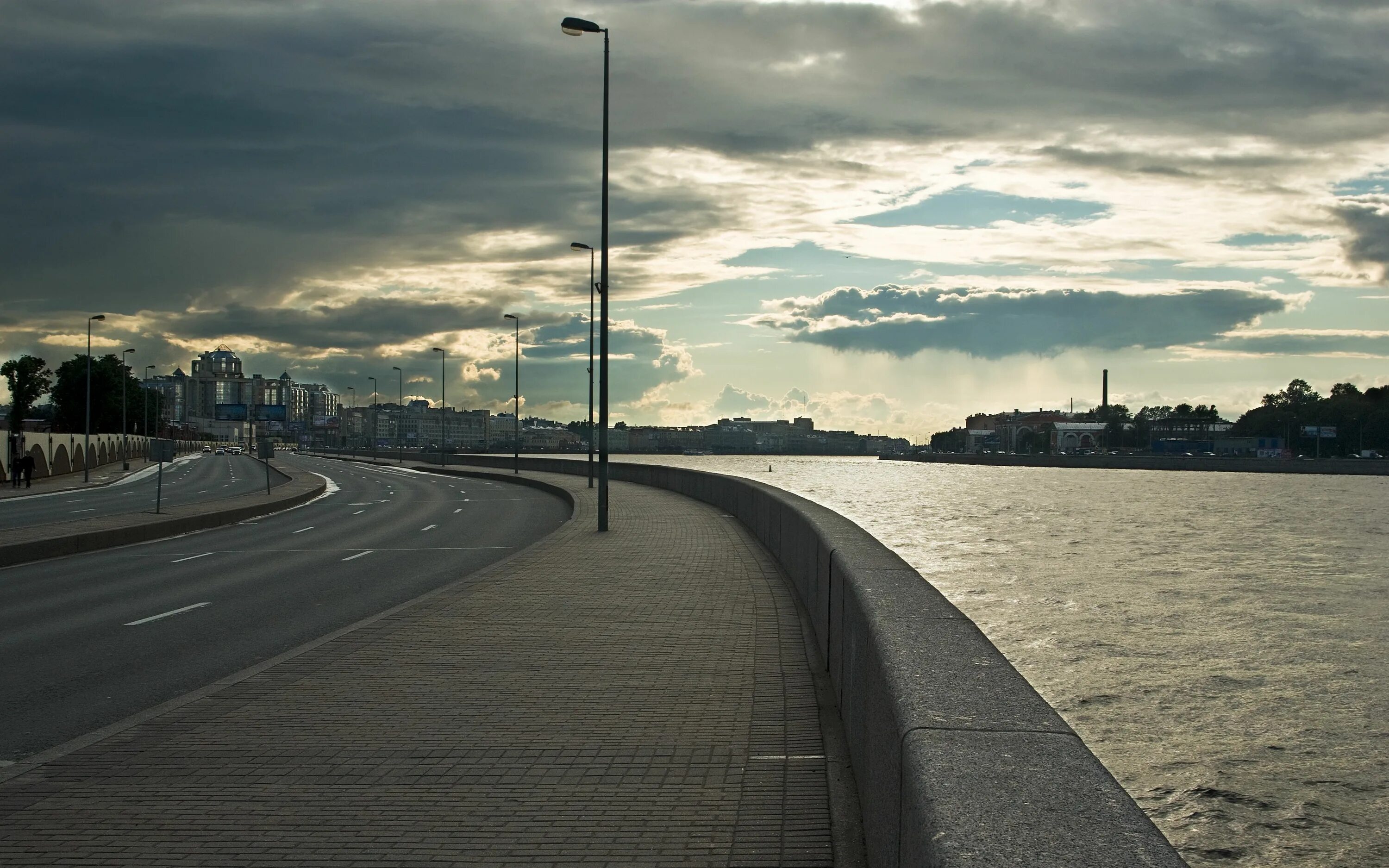 Подписать фото на набережной Download wallpaper 3840x2400 embankment, st petersburg, river, russia, night, ne