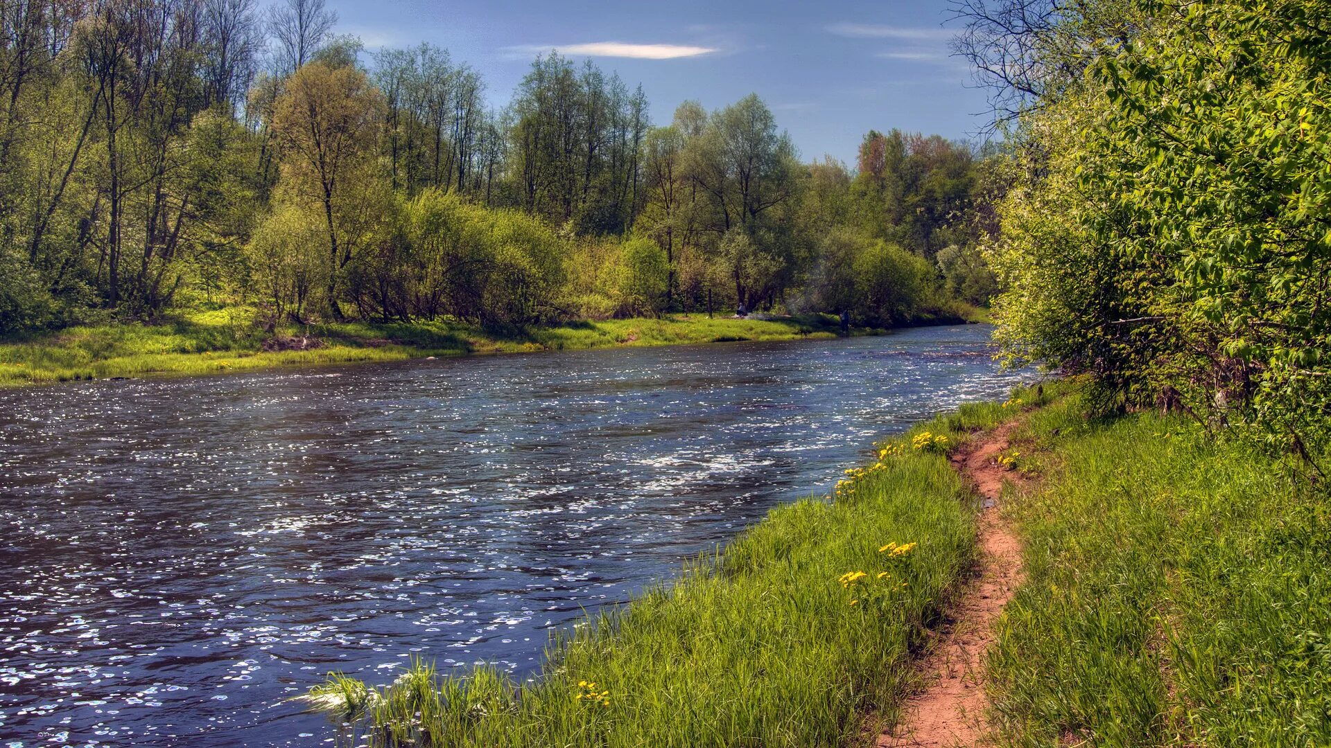 Подписать фото реки Пазл "Тропинка вдоль реки" из 798 элементов Собрать онлайн пазл № 138861