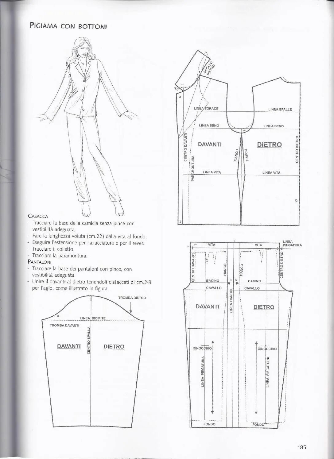 Подробная выкройка пижамы с длинными рукавами ISSUU PDF Downloader Jacket pattern sewing, Clothes sewing patterns, Easy sewing