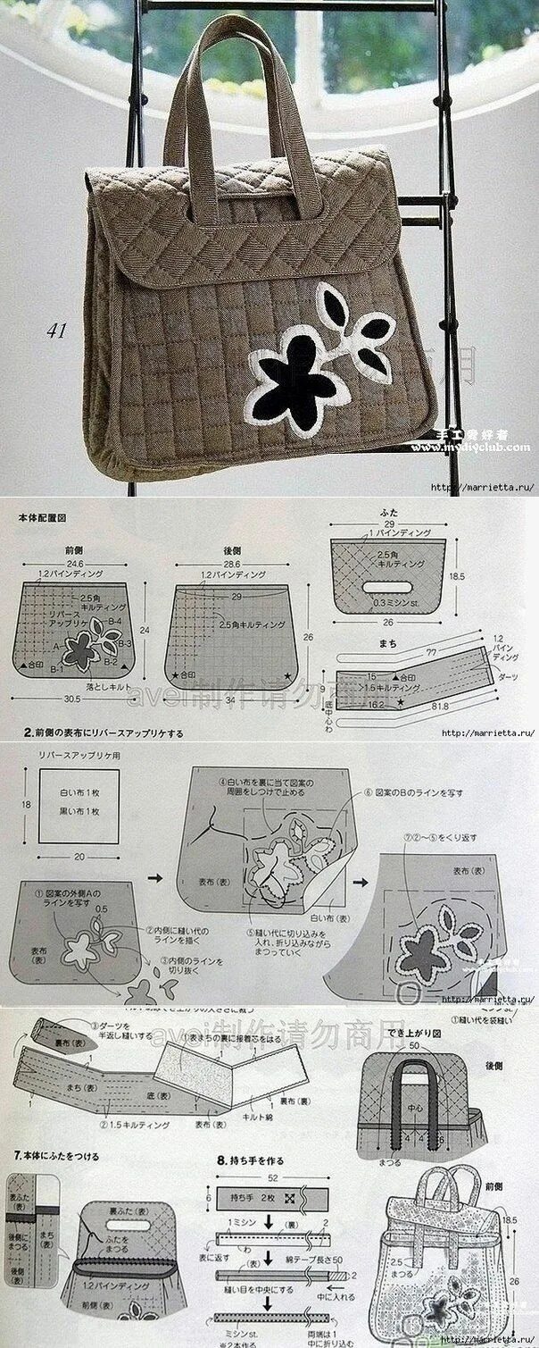 Подробная выкройка стеганой сумки сумки , хоть шей , хоть вяжи Швейные выкройки сумок, Сумки, Сумочка