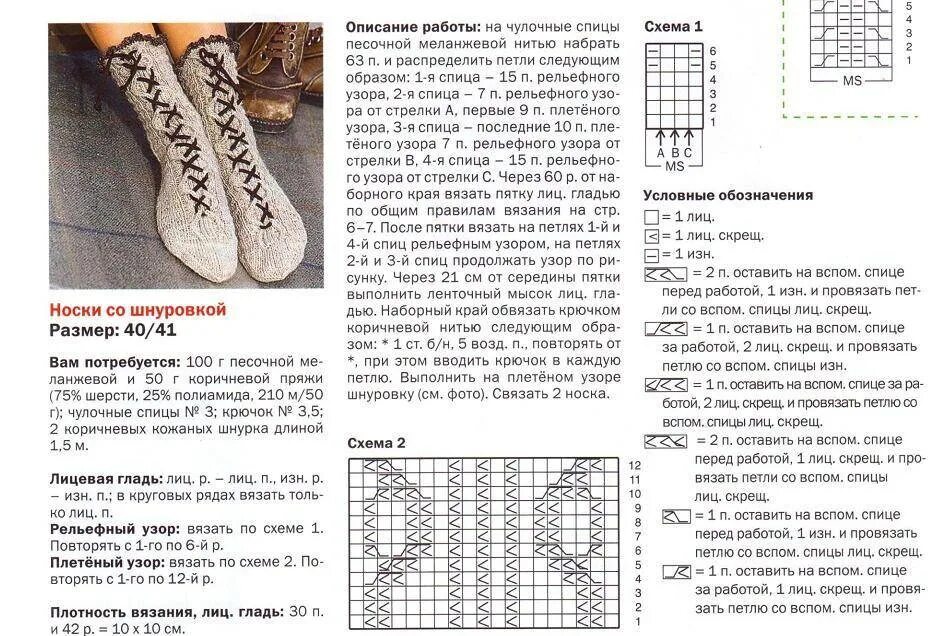 Подробные схемы вязание спицами носки подробнее Ажурные носки спицами: схемы с описанием и мастер класс с фото