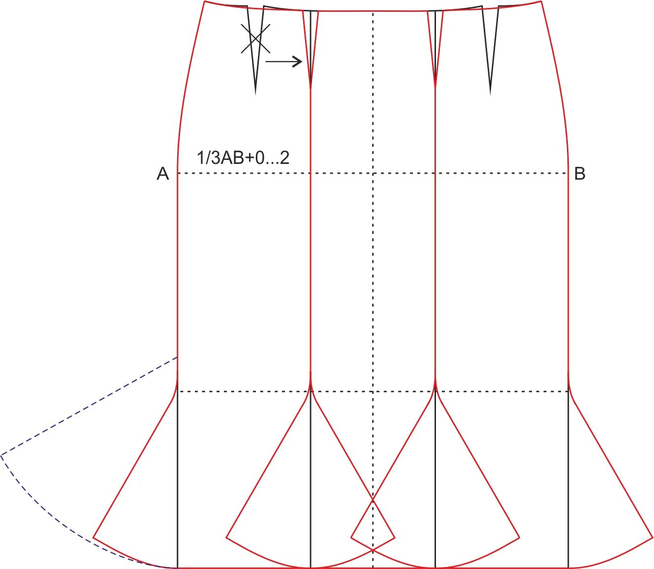 Подробные выкройки юбок Моделирование юбок Схема для шитья юбки, Выкройки, Техники шитья