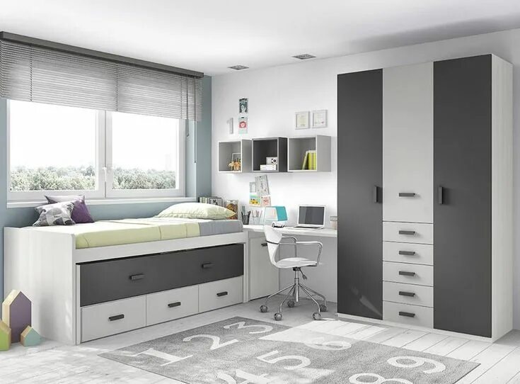 Подростковая комната мебель фото Pin auf Cuartos Fantásticos!!! Kleinkind zimmer, Jugendzimmer, Jungenzimmer