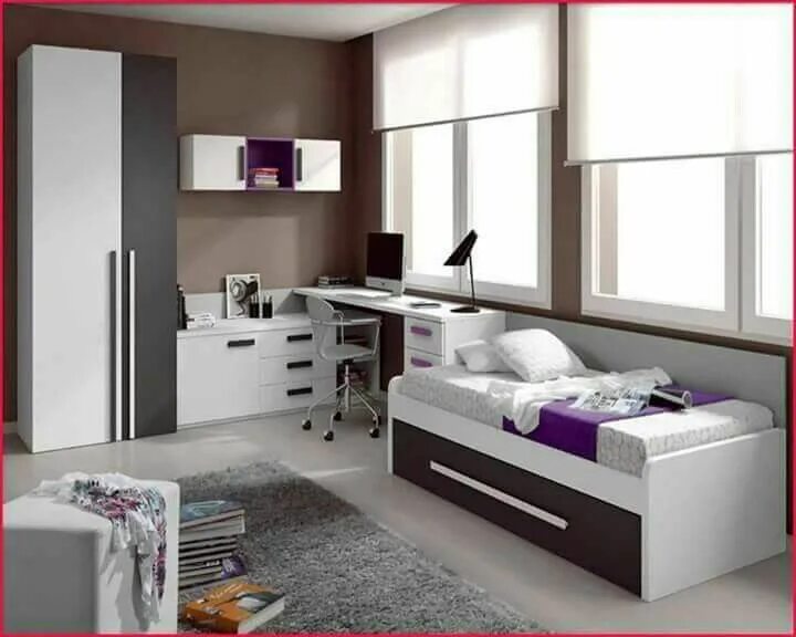 Подростковая комната мебель фото Pin by Nara Menchise on house and garden Teen bedroom colors, Toddler bedroom se