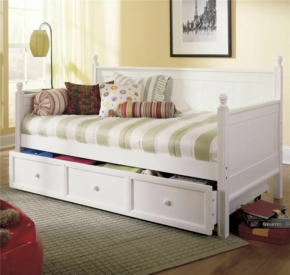 Подростковые кровати фото Image result for ikea hemnes daybed White daybed with trundle, Daybed with stora