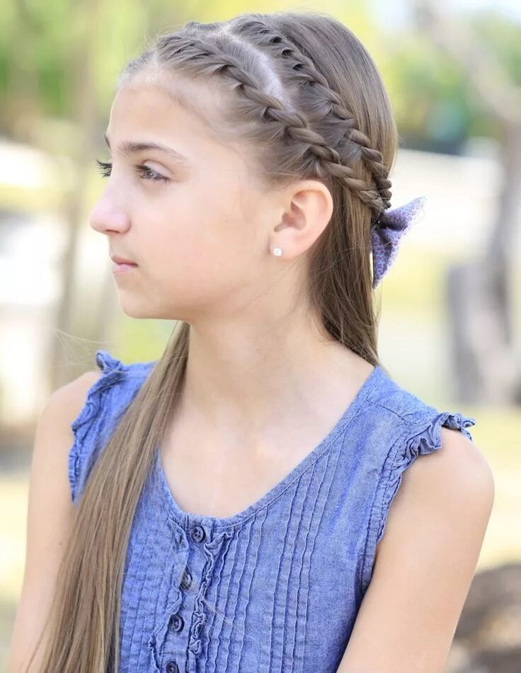 Подростковые прически для девочек How to Create a Zig-Zag Twistback Cute Hairstyles Cute girls hairstyles, Teenage