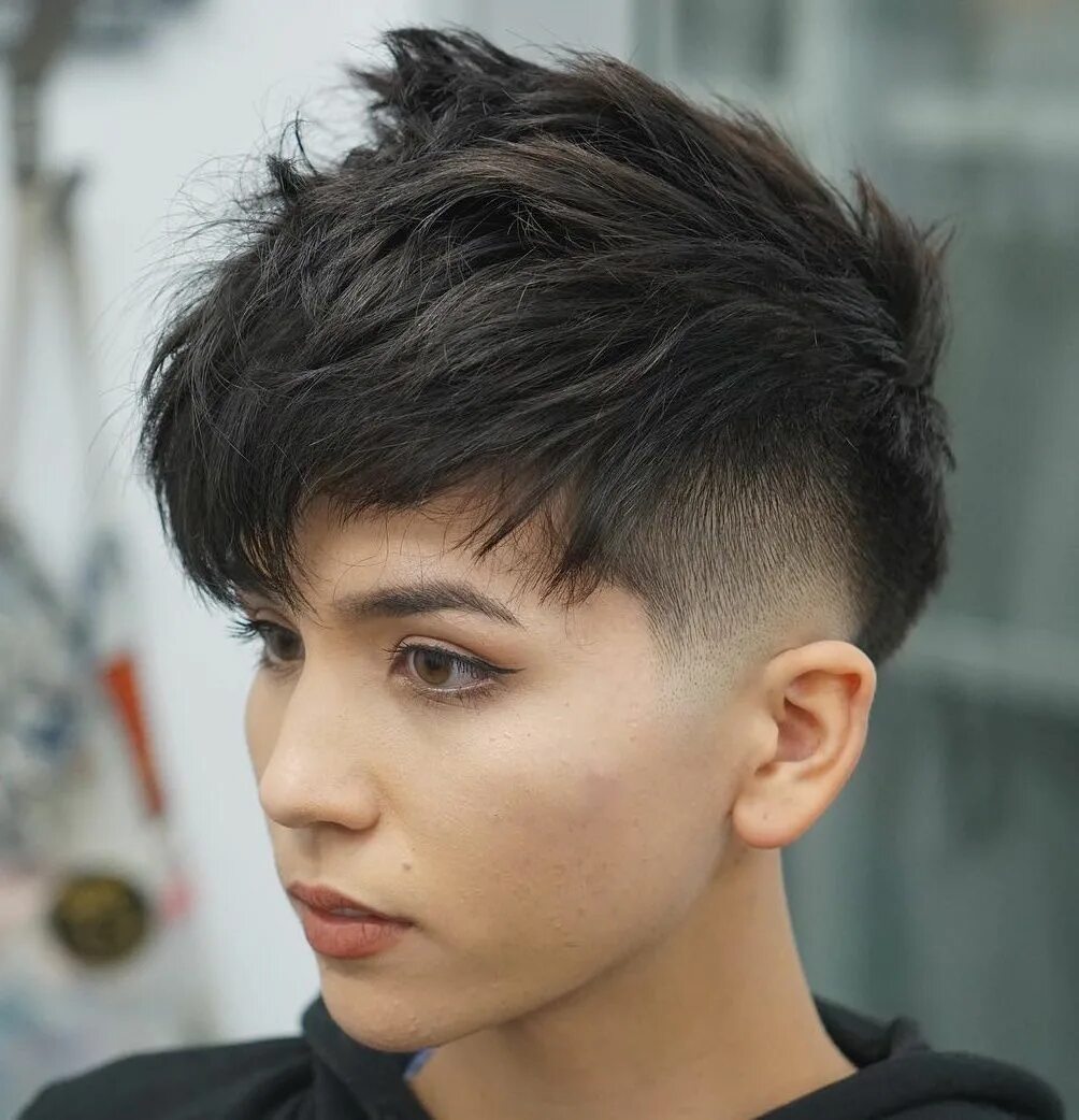 Подростковые стрижки женские 50 Hottest Pixie Cut Hairstyles in 2019 Messy short hair, Pixie cut shaved sides