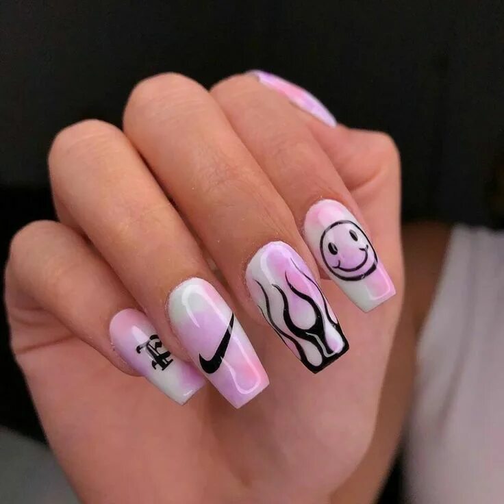 Подростковый дизайн ногтей Unhas Decoradas Manicura de uñas, Hacer uñas de gel, Uñas postizas de gel