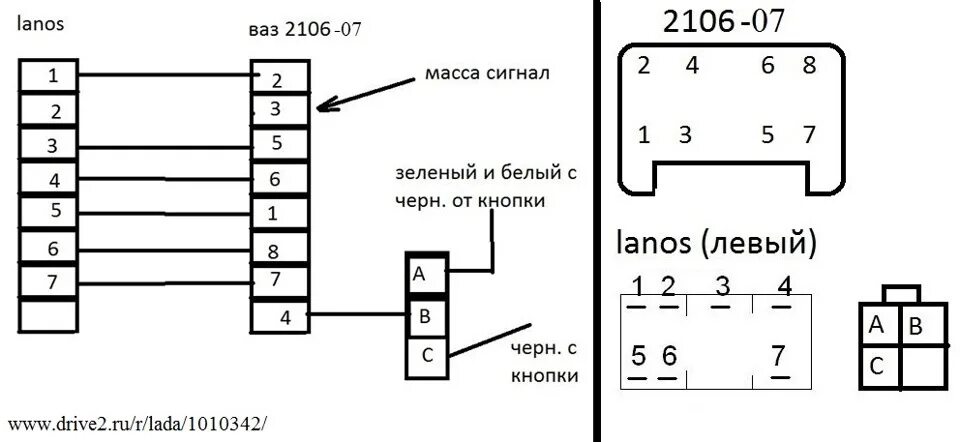 Подрулевой переключатель ваз 2107 схема подключения подрулевые ланос (комфорт) - Lada 2101, 1,5 л, 1973 года стайлинг DRIVE2