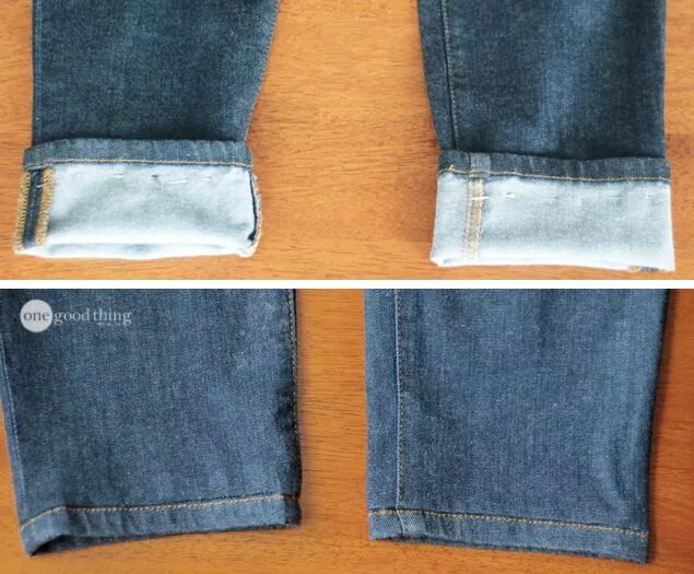 Подшитые джинсы фото How to Hem Jeans - Easy 4 Step Process How to hem pants, Hemming jeans, Sewing c