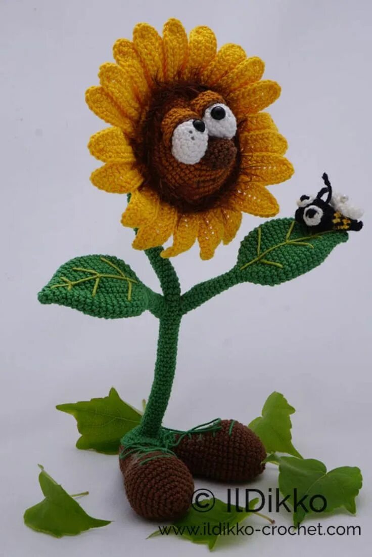 Подсолнух амигуруми крючком схема Amigurumi Häkel Muster Sonny Die Sonnenblume Deutsche Anleitung - Etsy Crochet a