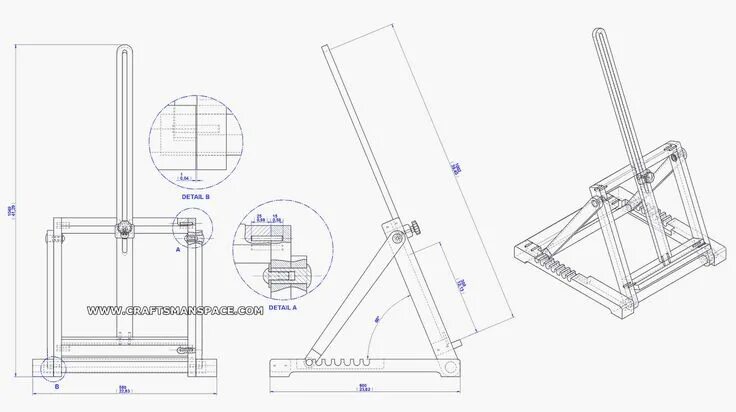 Подставка для чертежей своими руками Painting Frame plans - Google Search Tabletop easel, Easel woodworking plans, Ea