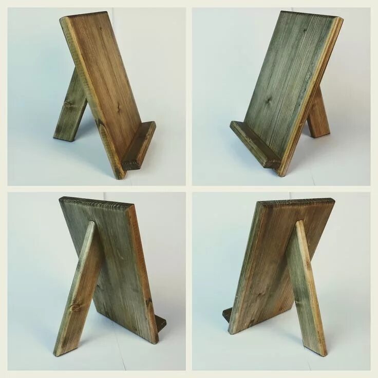 Подставка для фото своими руками Wooden tablet holder, iPad stand Bricolaje madera, Caballete de madera, Soporte 