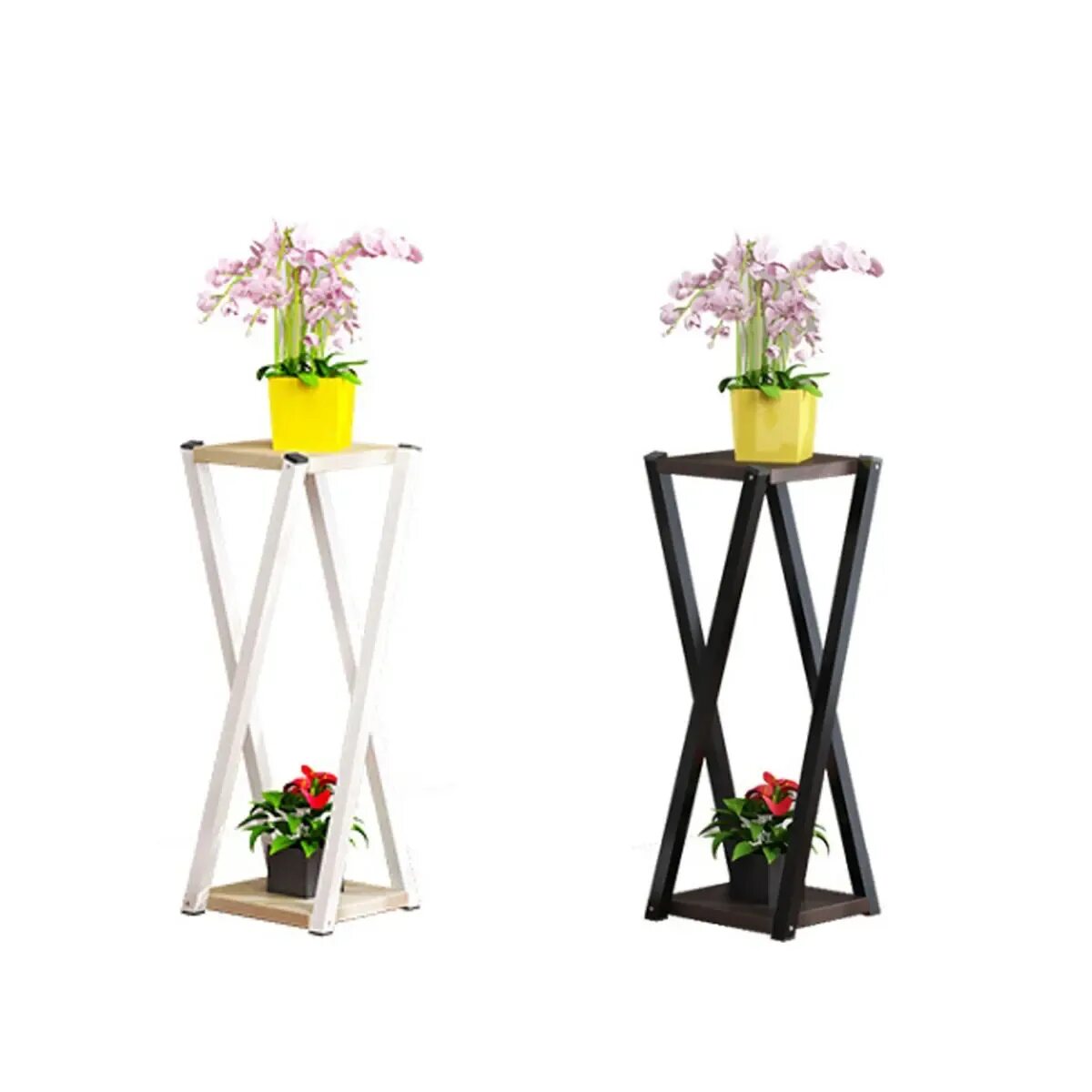 Подставка для цветов в стиле лофт напольная Indoor Floor-Standing Plant Stand Succulent Shelf Rack Balcony MDF Durable Simpl