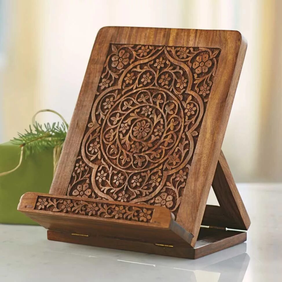 Подставка под фото дерево Wooden iPad Stand Wooden ipad stand, Ipad stand, Book holders