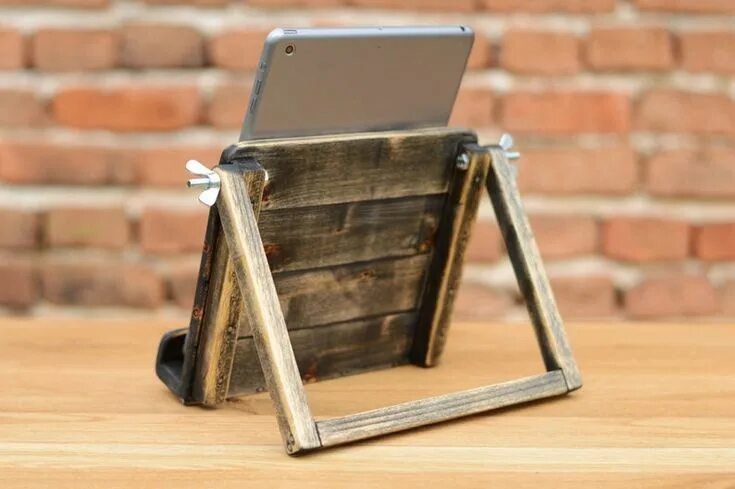 Подставка под фото своими руками Wooden Ipad Stand Ipad Holder Holz Ipad Ständer Ipad Etsy Wooden ipad stand, Woo