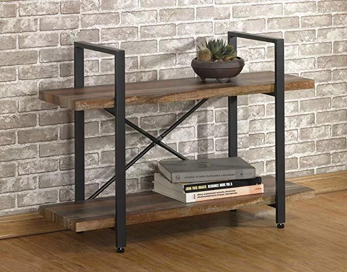 Подставка в стиле лофт Консоль Loft Bookcases 2 полки купить в интернет магазине Москва