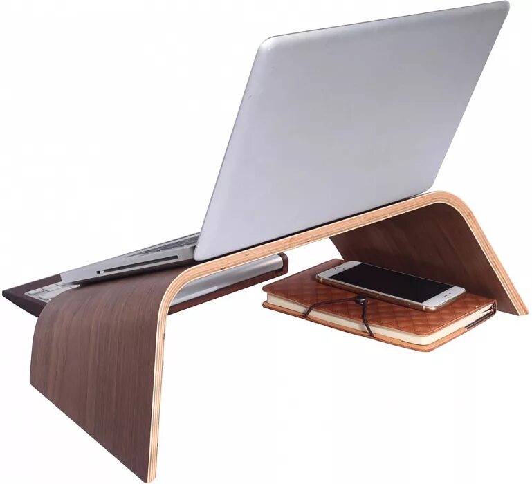 Подставки для ноутбука фото Купить Подставка Samdi Wooden Laptop Stand для ноутбука (Walnut Wood), цена на П