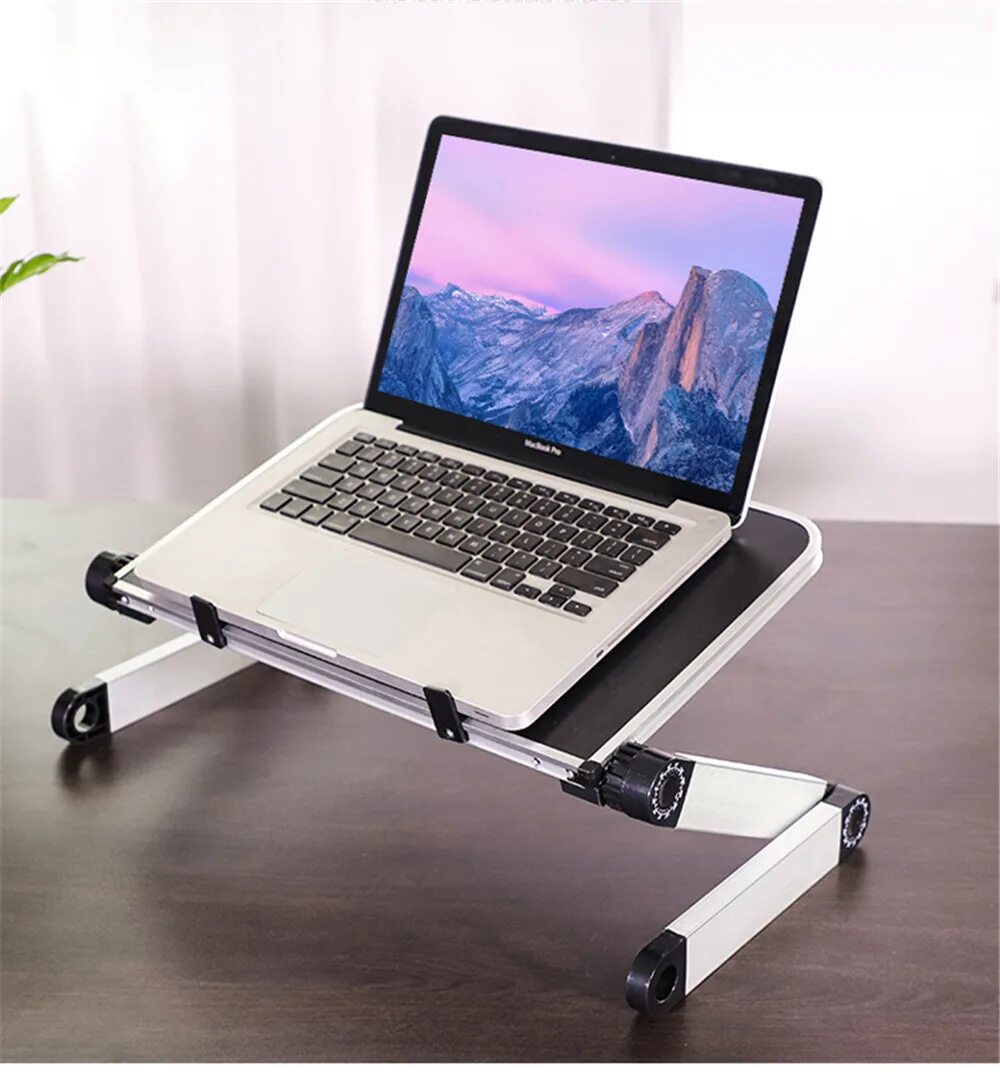 Подставки для ноутбука фото New Adapdesk Adjustable Laptop Stand Aluminum for Bed Standing Desk Macbook Air 