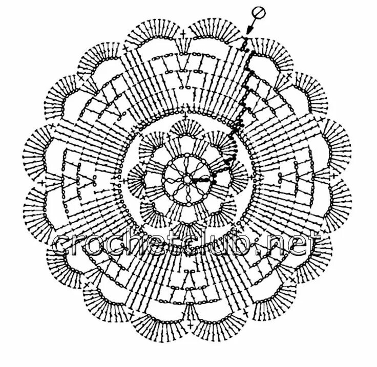 Подставки крючком со схемами простые белый пуловер-ирландское кружево-мотив 8 Crochet doily patterns, Crochet diagram