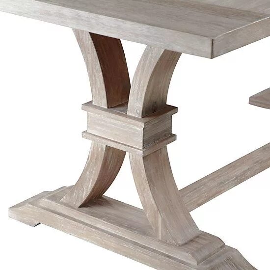 Подстолье деревянное фото Archer Wash Oak Extending Dining Table Oak extending dining table, Rustic dining