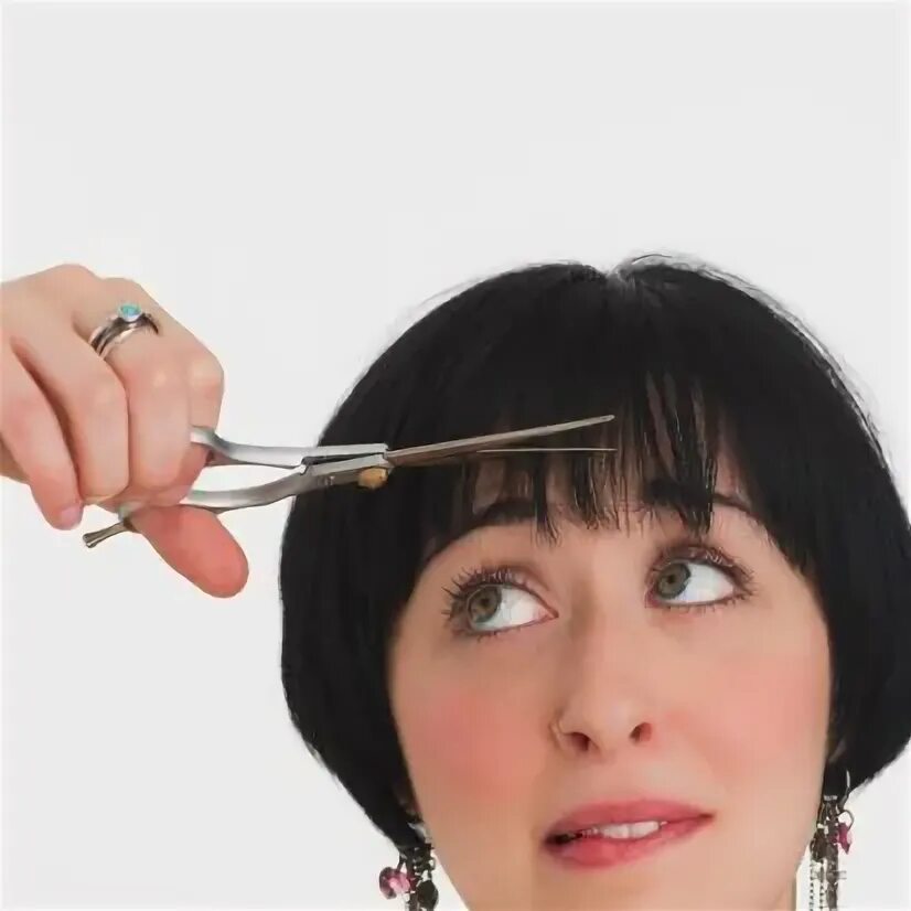 Подстричь челку самостоятельно фото 5 Tricks for Giving Yourself a Perfect Bang Trim Cut own hair, Perfect bangs, Tr