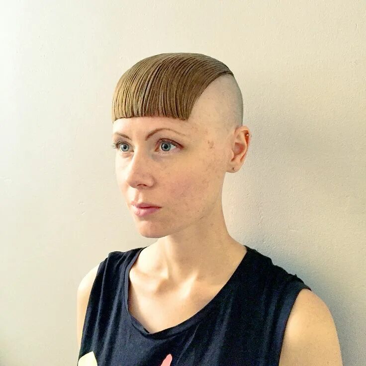 Подстригаться прическа женская Pin on Laterales afeitados Half shaved hair, Shaved side hairstyles, Super short