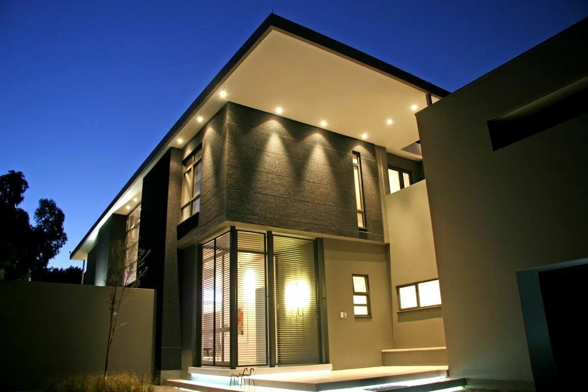 Подсветка частного дома снаружи фото 30 Contemporary Home Exterior Design Ideas House lighting outdoor, Modern exteri