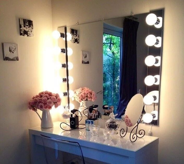 Подсветка для зеркала для макияжа фото Do you want to make DIY vanity mirror? Try this DIY vanity mirrors with lights, 