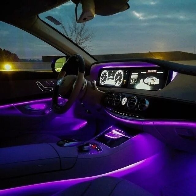 Подсветка салона фото Mercedes-Benz USA on Instagram: "A network of hundreds of LEDs and fiber-optics 