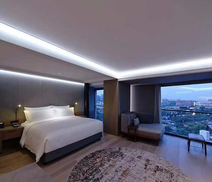 Подсветка спальни фото CHAO hotel beijing transformed by GD-lighting design Hotel lighting design, Hote