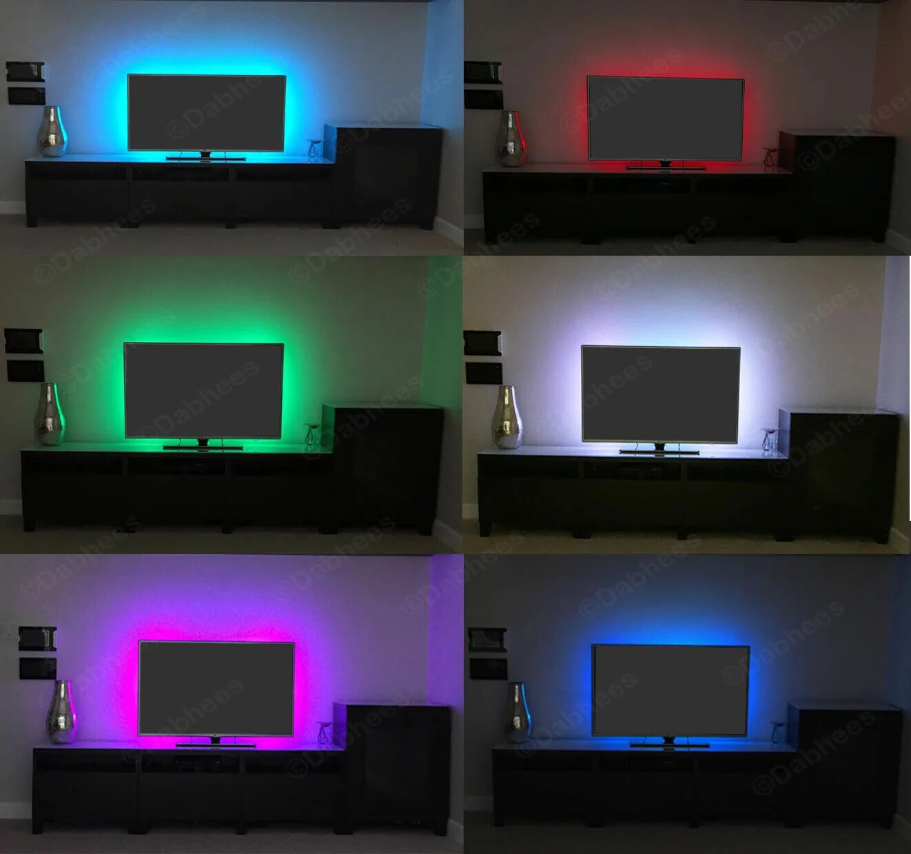 Подсветка телевизора фото ТВ USB RGB светодиодная лента подсветки цвет изменение освещения набор ПК PS4 по