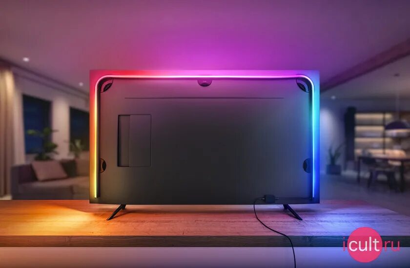 Подсветка телевизора фото Управляемая светодиодная лента Philips Hue Play Gradient Lightstrip 65 2.54 м бе